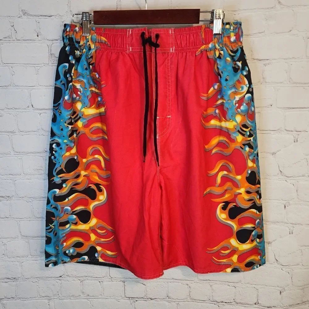 Men's Liquid Wave swim trunks, size Large